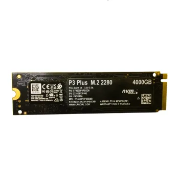 CT4000P3PSSD8 Crucial P3 Plus Series 4TB PCI-e NVMe M.2 2280 Solid State Drive - Used