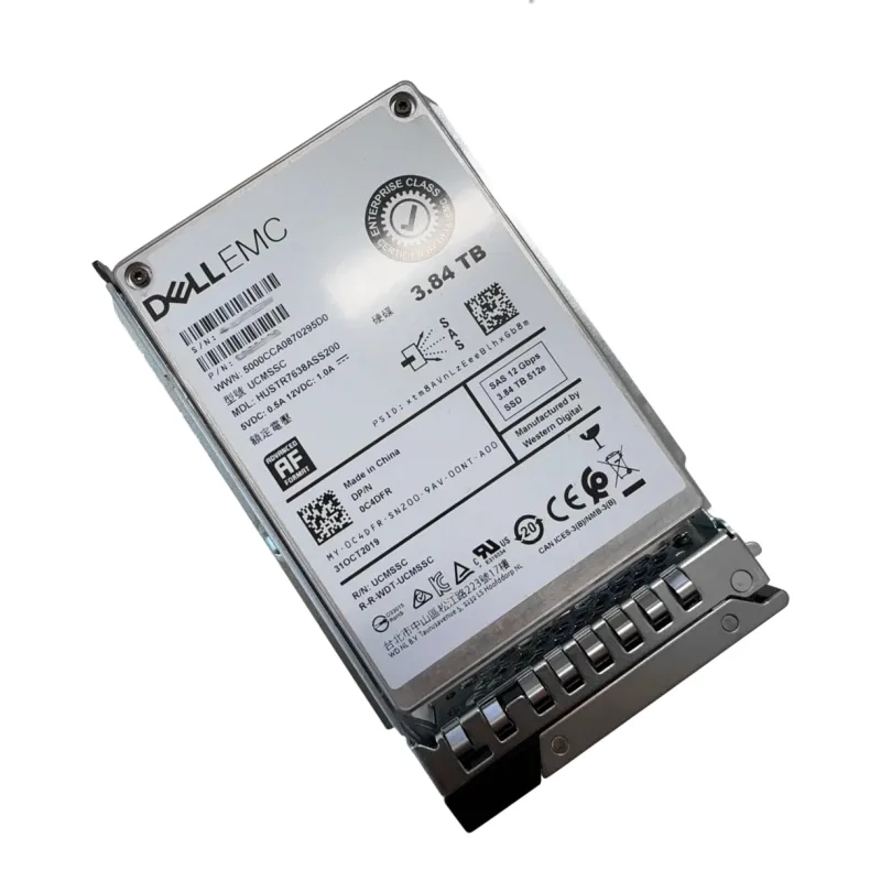 C4DFR Dell 3.84TB 12Gbps SAS 2.5" TLC RI Hot Plug Solid State Drive 0C4DFR - Used