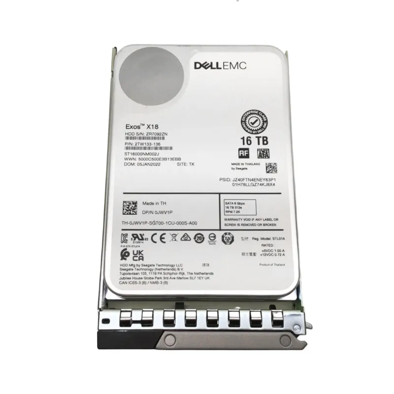 JWV1P Dell EMC 16TB 3.5" 6Gbps SATA 7.2K RPM 0JWV1P HDD ST16000NM002J - Used