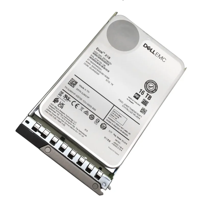 JWV1P Dell EMC 16TB 3.5" 6Gbps SATA 7.2K RPM 0JWV1P HDD ST16000NM002J - Used