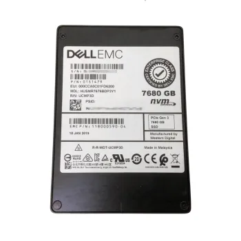 HUSMR7676BDP3Y1 Dell EMC SN200 7.68TB PCIe NVMe MLC U.2 2.5" SSD - Used