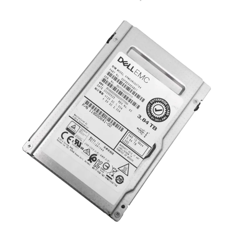 Dell 3.84TB SAS 12Gb Read Intensive TLC SED 512e 2.5" KPM5XRUG3T84 Internal SSD - Used