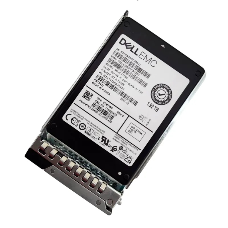 TMTW9 Dell 1.92TB SAS 12Gbps Read Intensive 512e 2.5" Solid State Drive - Used