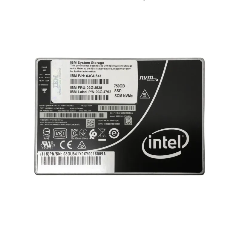 IBM Intel Optane D4800X SSDPD21K750GAI 750GB PCI-e NVMe 2.5" SSD - New