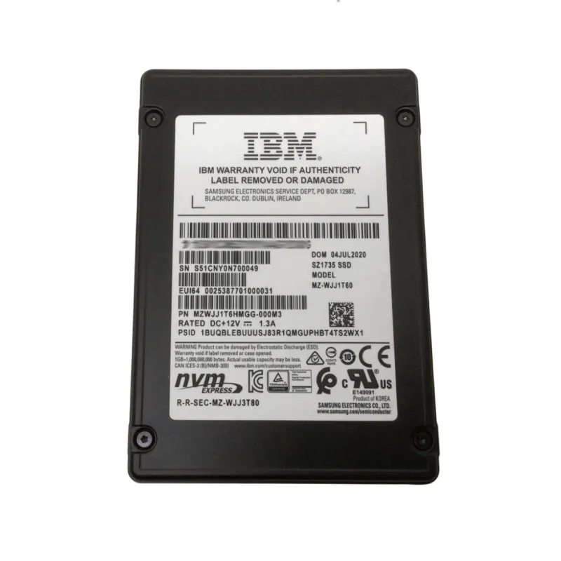 MZ-WJJ1T60 IBM Samsung SZ1735 1.6TB PCIe NVME 2.5" MZWJJ1T6HMGG SSD - New Other