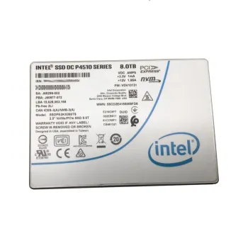SSDPE2KX080T8 Intel DC P4510 8TB PCI-E 3.1 x4 NVMe TLC 2.5" Internal SSD - Used