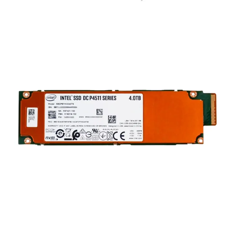 Intel DC P4511 4TB 2.5" U.2 NVMe PCIe 3.1 x4 TLC Enterprise SSD SSDPEYKX040T8 - Used