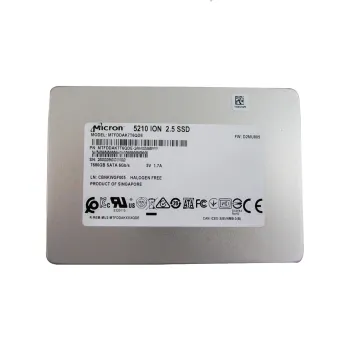 Micron 5210 ION 7.68TB SATA III 6Gb/s 2.5" Data Center QLC SSD MTFDDAK7T6QDE - Used