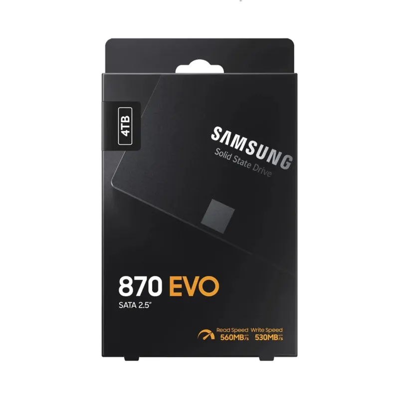 Samsung 870 EVO MZ-77E4T0B/AM 4TB 6Gbps SATA III Internal 2.5" SSD - Brand New