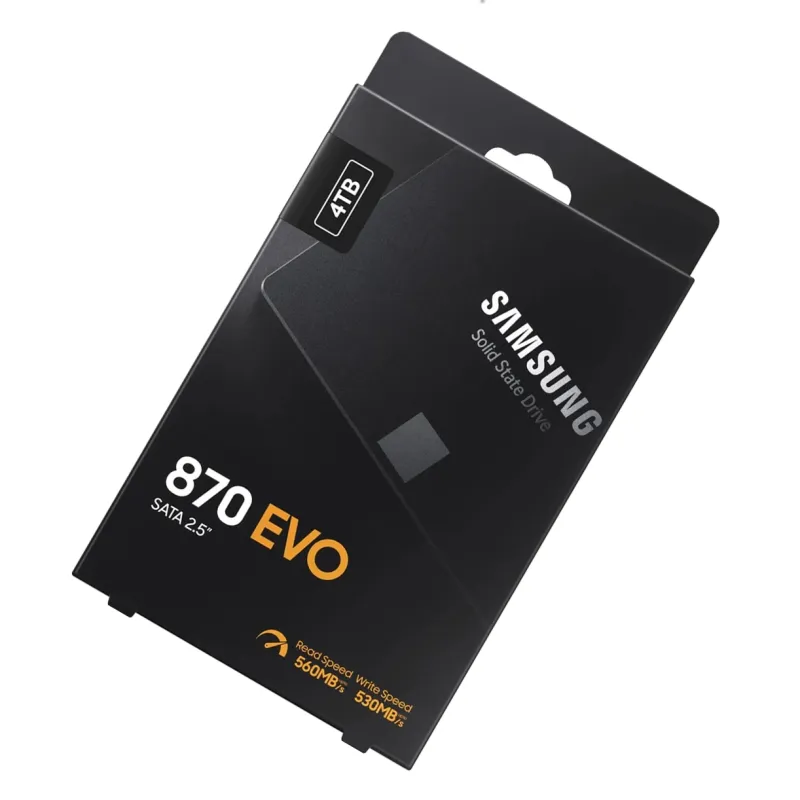 Samsung 870 EVO MZ-77E4T0B/AM 4TB 6Gbps SATA III Internal 2.5" SSD - Brand New