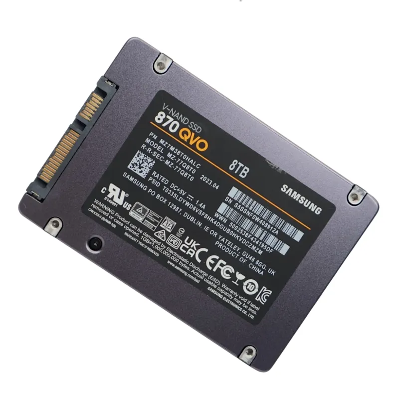 Samsung 870 QVO MZ-77Q8T0 8TB 6Gbps SATA Internal 2.5" SSD - Used