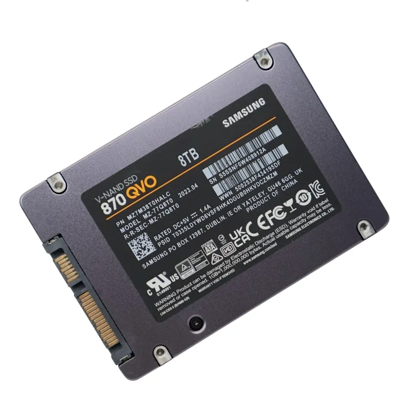 Samsung 870 QVO MZ-77Q8T0 8TB 6Gbps SATA Internal 2.5" SSD - Used