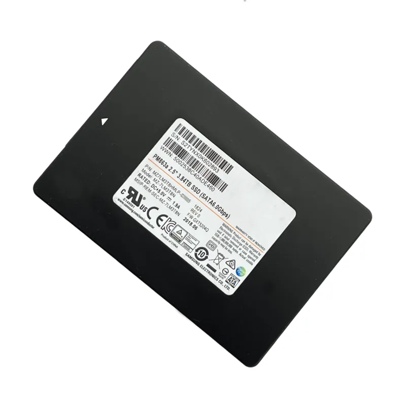 MZ-7LM3T8N Samsung PM863a 3.84TB 6Gbps SATA TLC 2.5" Internal SSD - Used
