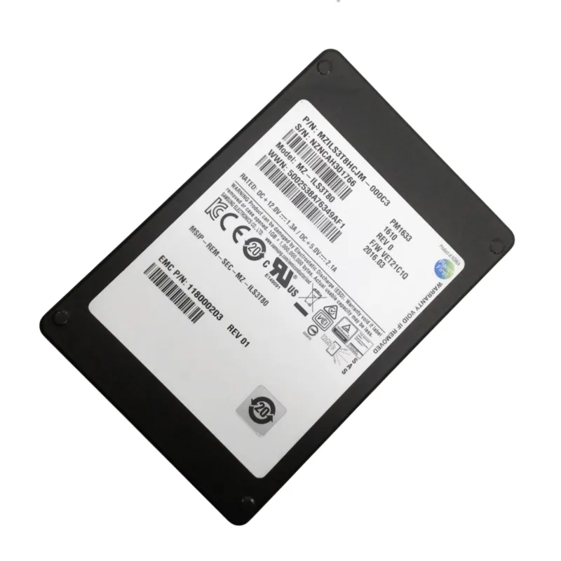 EMC MZ-ILS3T80 Samsung PM1633 3.84TB 12Gbs SAS 2.5" TLC Enterprise SSD 118000203 - Used