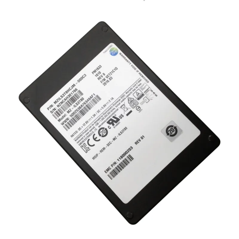 EMC MZ-ILS3T80 Samsung PM1633 3.84TB 12Gbs SAS 2.5" TLC Enterprise SSD 118000203 - Used
