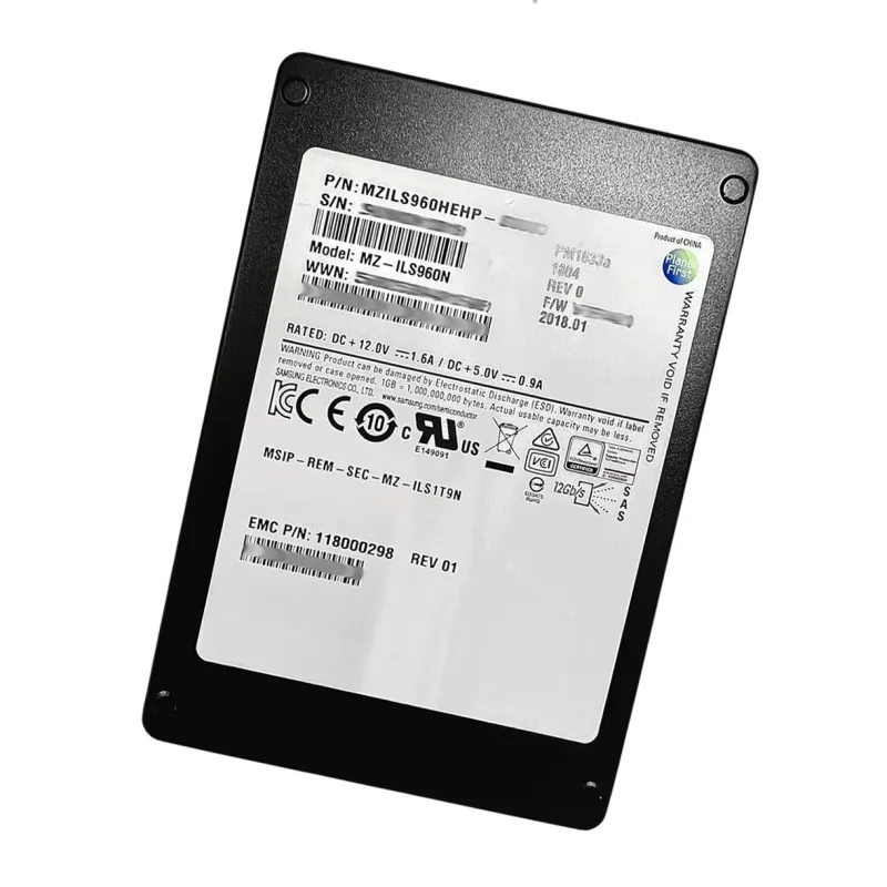 MZ-ILS960N Samsung PM1633a Series 960GB 12Gbps SAS 2.5 Solid State Drive - Used