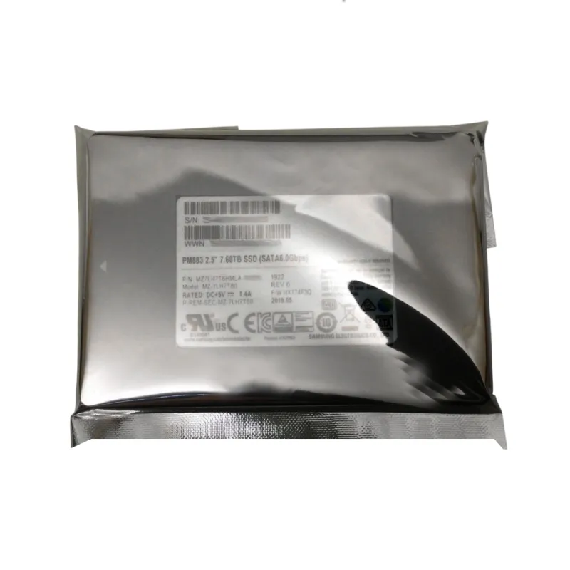 MZ-7LH7T60 Samsung PM883 Series 7.68TB SATA 6Gbps 2.5" Enterprise SSD - New Bulk