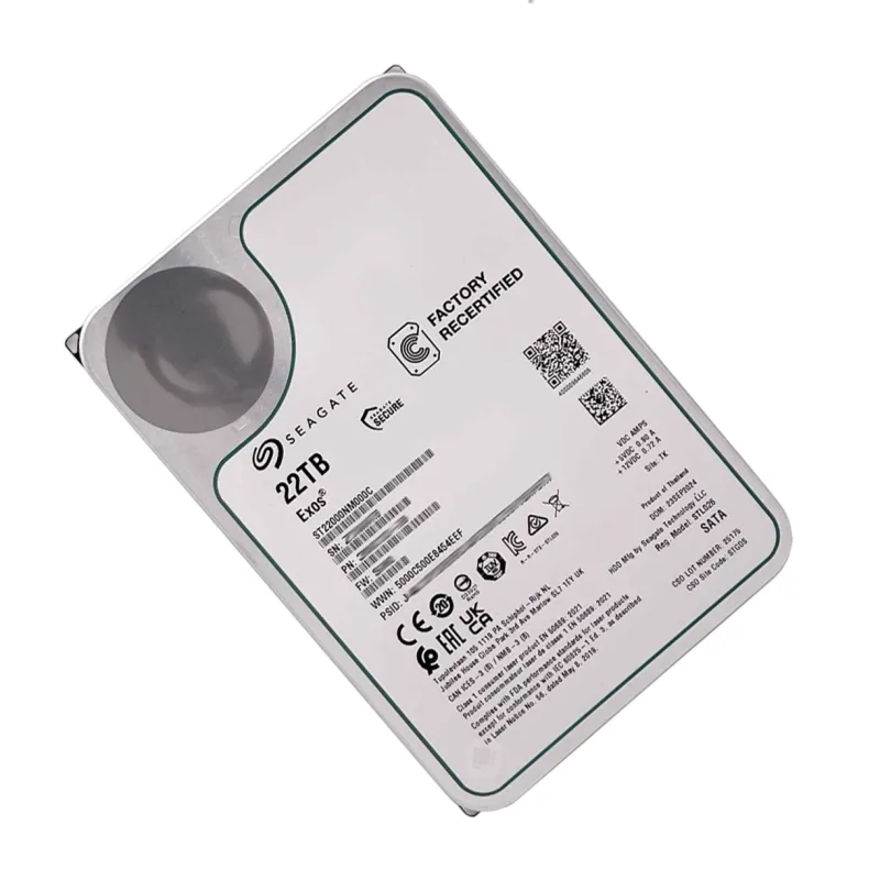 ST22000NM000C Seagate Exos 22TB 6Gbps 7.2K 512MB 3.5" 512e CMR SATA Hard Drive - Used