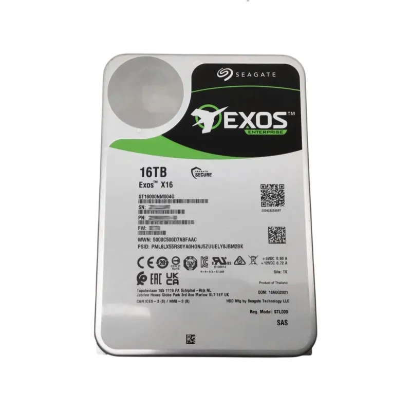 ST16000NM004G Seagate Exos X16 16TB 12Gbps 7.2K SAS 3.5" Internal HDD - New Other
