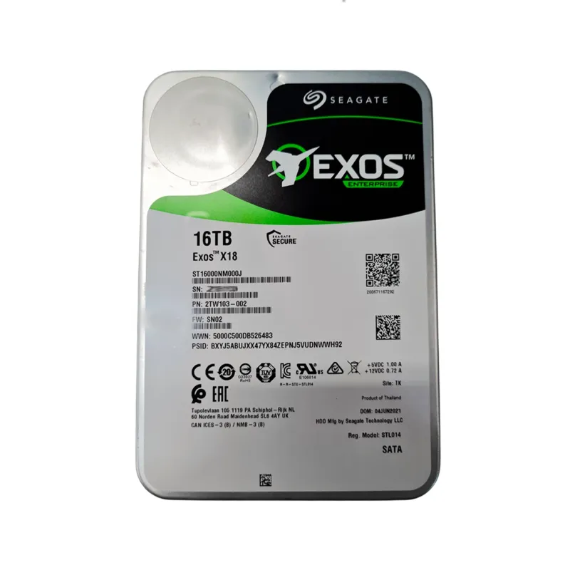ST16000NM001G Seagate Exos X16 16TB 6Gbps 7.2K 256MB 3.5" 512e SATA Hard Drive - Used