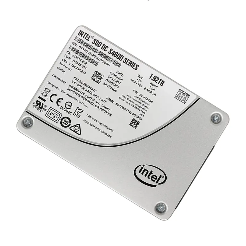 SSDSC2KG019T7 Intel DC S4600 1.92TB 6Gbps 2.5" TLC SATA SSD - Used