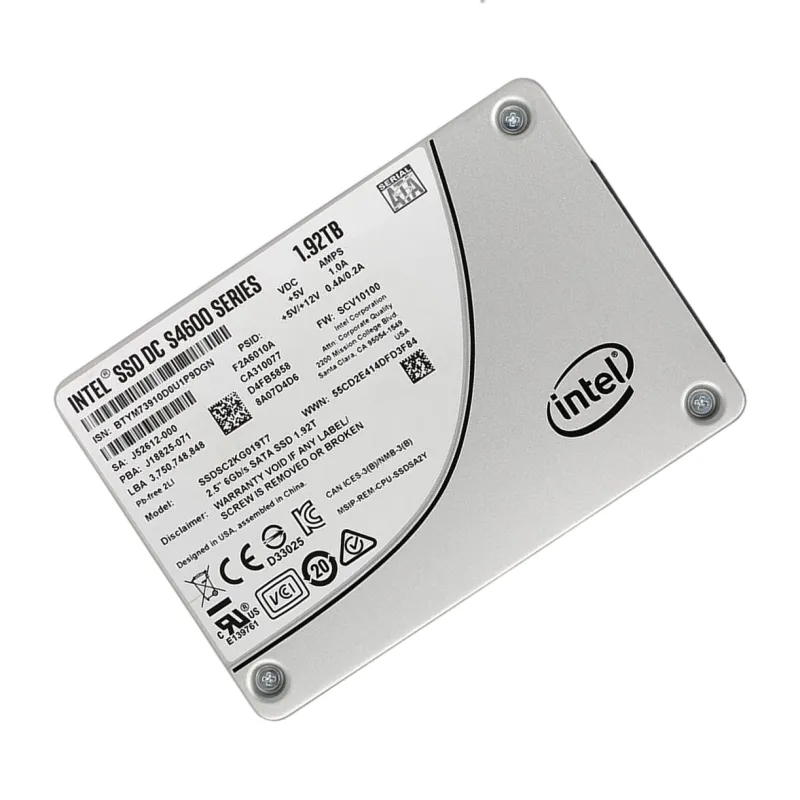 SSDSC2KG019T7 Intel DC S4600 1.92TB 6Gbps 2.5" TLC SATA SSD - Used
