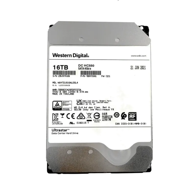WUH721816ALE6L4 Western Digital DC HC550 16TB SATA 7.2K 6Gbps 3.5" HDD - Used