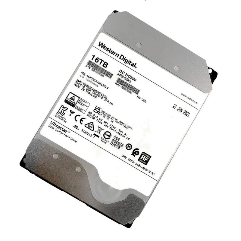 WUH721816ALE6L4 Western Digital DC HC550 16TB SATA 7.2K 6Gbps 3.5" HDD - Used